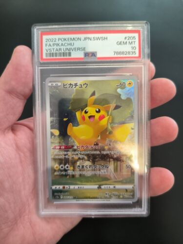 PSA 10 Gem Mint Japanese Pokmon Card AR Pikachu 205172 S12a Vstar Universe