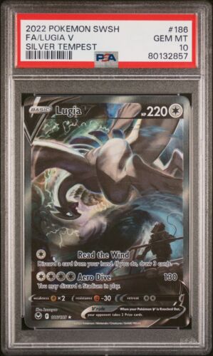 Pokemon  Lugia V  Silver Tempest  186195  PSA 10 Mint Eng