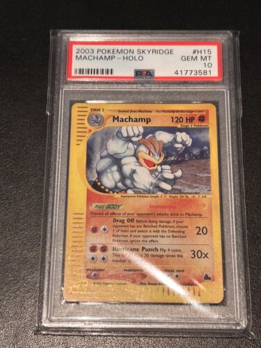 2003 Pokmon Skyridge Machamp Holo PSA 10 GEM MINT