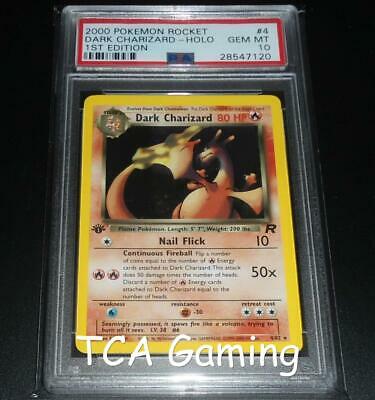 PSA 10 GEM MINT Dark Charizard 482 1ST EDITION Team Rocket HOLO Pokemon Card