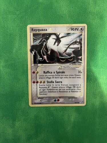 Pokemon Rayquaza Gold Star 107107 EX Deoxys Holo ITA EXTREMELY RARE