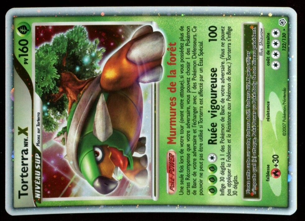 POKEMON DIAMANT  PERLE HOLO N 122130 TORTERRA Niv X 160 PV 