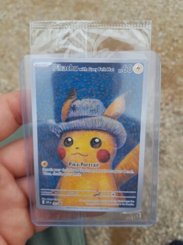 Pokmon Card Promo Van Gogh Museum Pokemon 2023 Pikachu With Grey Felt Hat  