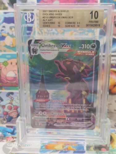 POKEMON BGS 10 UMBREON VMAX Alternate ALT ART 215203 EVOLVING SKIES 