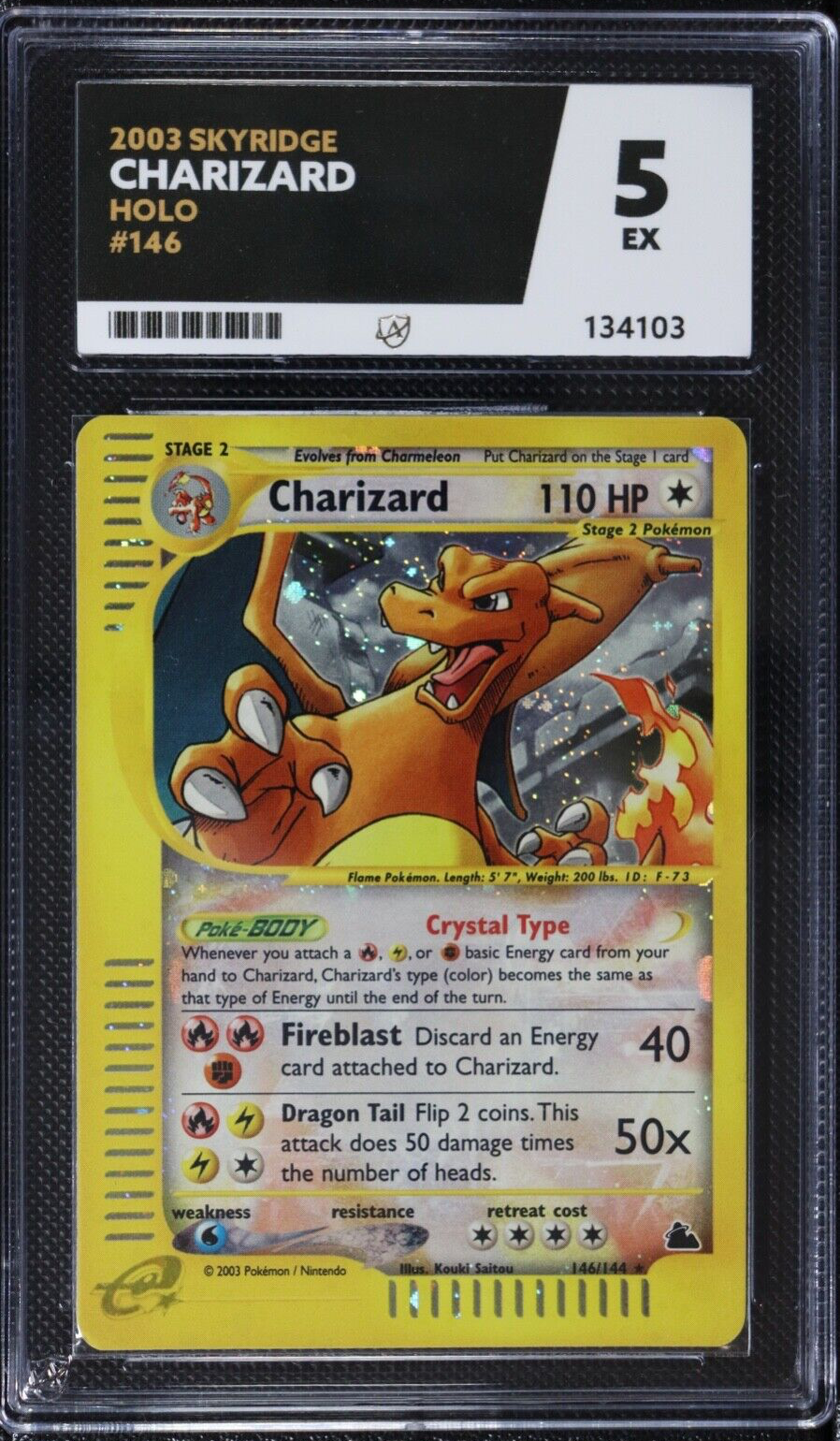 Pokemon Charizard 146144 Skridge Holo E Series ACE 5 EX