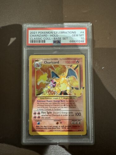 Pokemon TCG  Charizard PSA 10 Holo  Celebrations Classic Collection