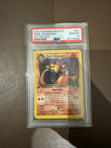 Pokemon TCG  Dark Charizard 1st Edition  PSA 10 Team Rocket