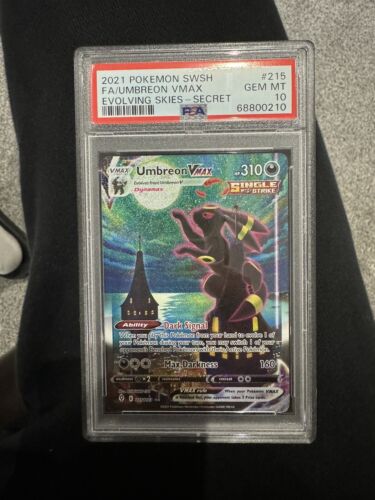 Pokemon  Umbreon Vmax  Evolving Skies  PSA 10 Holo Secret