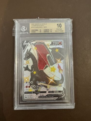 Pokemon TCG  Charizard  Champions Path  BGS 10  V Holo