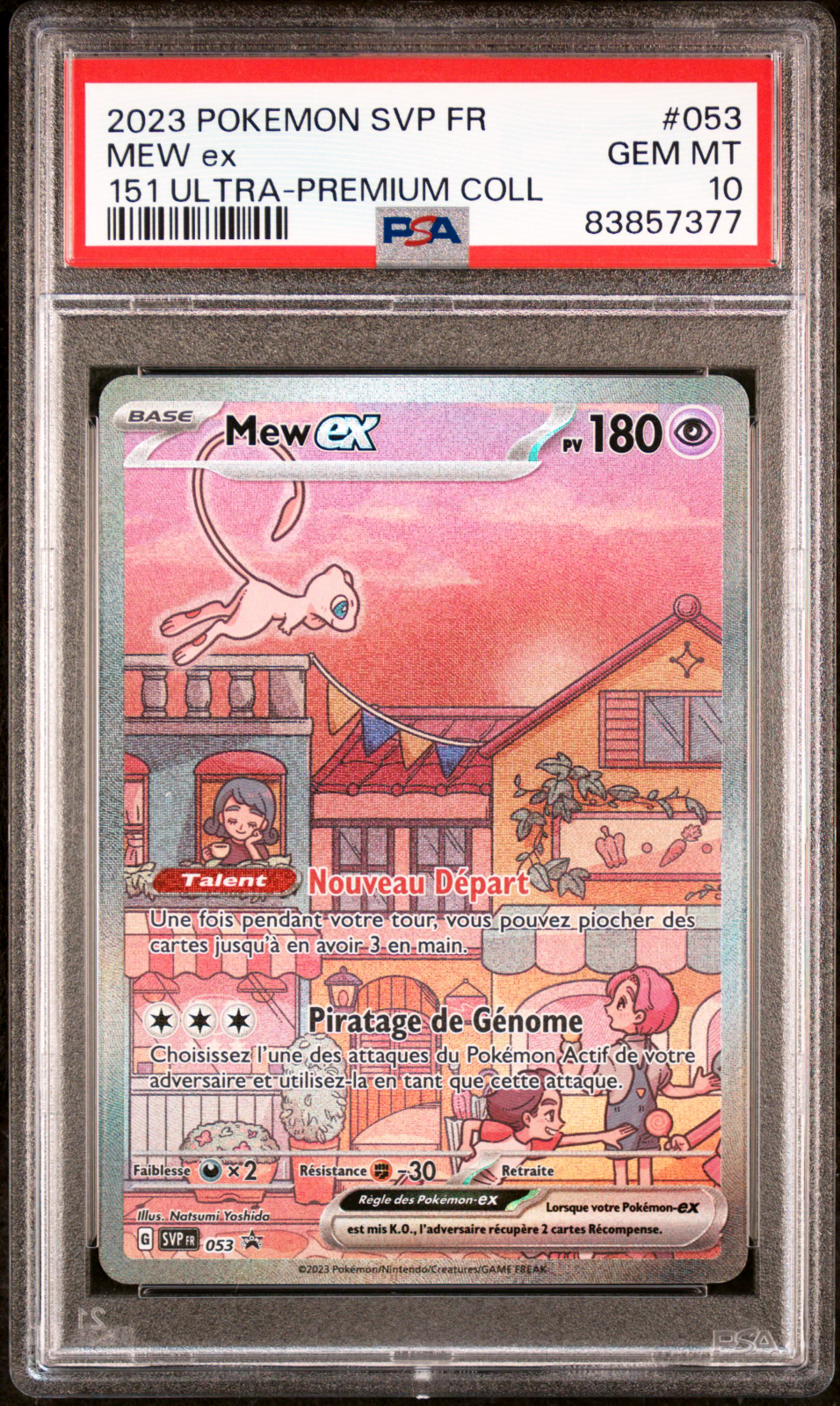 Carte Pokemon Mew Ex 053 Promo Srie 151 GEM MINT EV35  Promo PCA PSA 10