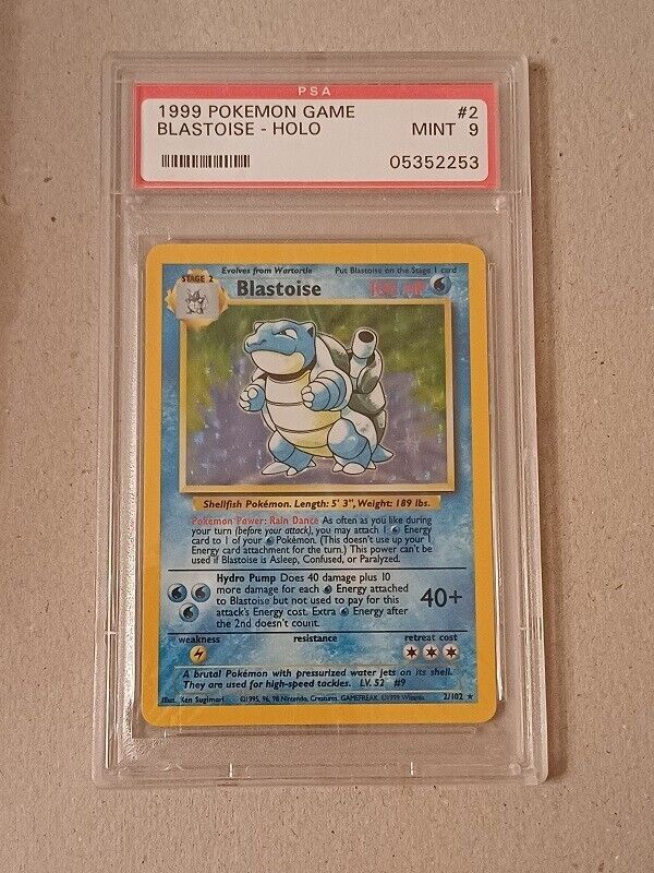 Pokemon 1999 Blastoise Holo PSA 9