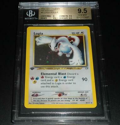 BGS 95 GEM MINT Lugia 9111 1ST EDITION Neo Genesis HOLO RARE Pokemon Card 