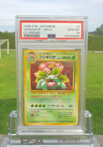 Pokemon Venusar Bisaflor PSA 10 CD Promo Japanese 1998 Holo Gem Mint 003