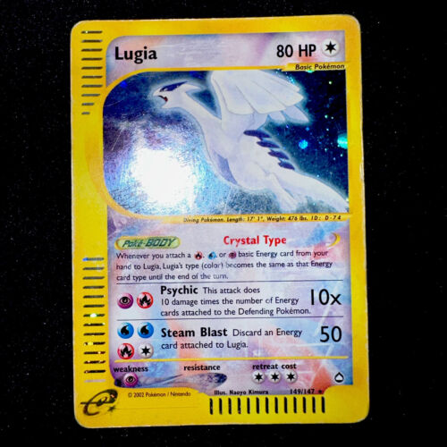 Pokemon Lugia Aquapolis 149147 Crystal Eng no Shining Charizard Gold Star