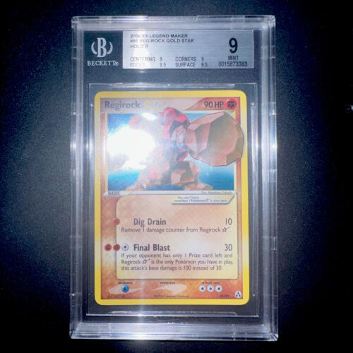 Pokemon Regirock Bgs 9 Strong 9192 Gold Star no Shining Charizard Crystal