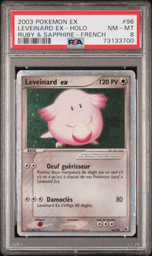 Carte Pokmon Leveinard EX 96109 EX Rubis Et Saphir PSA 8 FR