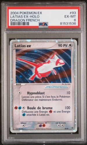 Carte Pokmon Latias EX 9397 EX Dragon PSA 6 FR