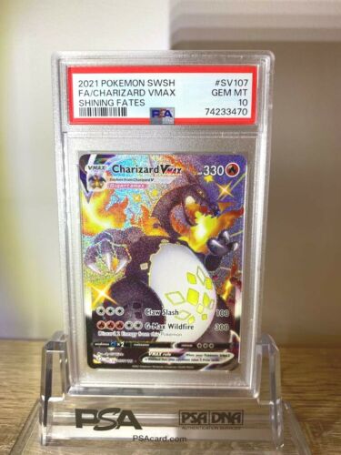 Pokemon Charizard VMAX SV107 Shining Fates Holo Shiny Rare PSA 10 GEM MINT