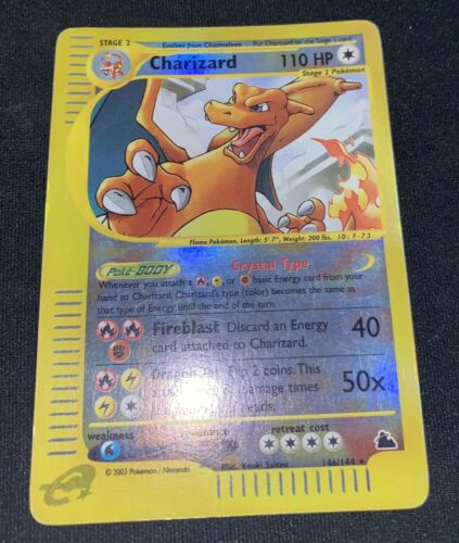 Charizard 146144 Eng  Crystal Type Skyridge  Holo Reverse Pokemon Card