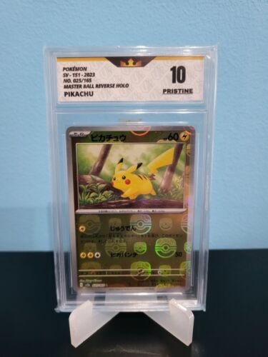 Pokemon TCG Stark 10 Pikachu 025 Master Ball Reverse Holo 151 2023 Japanese