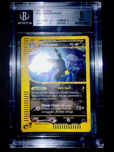 Pokemon Umbreon H30H32 BGS 8 Skyridge no Shining Charizard Crystal