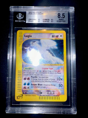 Pokemon Lugia 149147 BGS 85 STRONG Crystal Aquapolis no Shining Charizard