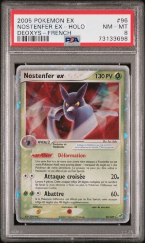 Carte Pokmon Nostenfer EX 96107 EX Deoxys PSA 8 FR