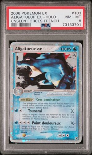 Carte Pokmon Aligatueur EX 103115 EX Forces Caches PSA 8 FR