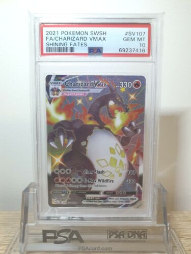 Pokemon Charizard VMAX SV107 Shining Fates Holo Shiny Rare PSA 10 GEM MINT