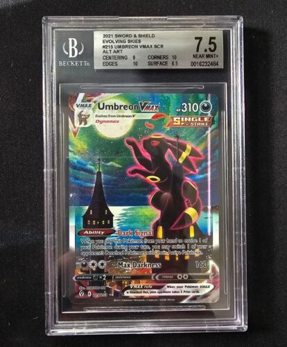 POKEMON BGS 75 UMBREON VMAX Alternate ALT ART 215203 EVOLVING SKIES 