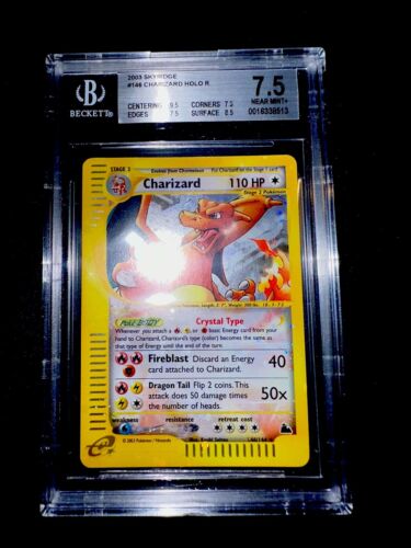 Pokemon Charizare Crystal Skyridge 146144 Bgs 75 STRONG no Shining Gold Star