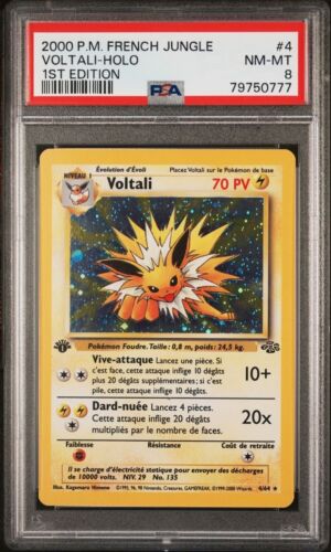  Voltali Holo PSA 8 Edition 1 Jungle 465 Wizards Carte Pokemon Fr Pca 