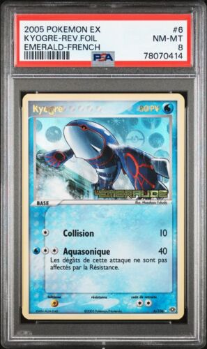  Kyogre Holo Reverse PSA 8 Ex Emeraude 6106 Bloc Ex Carte Pokemon Pca 