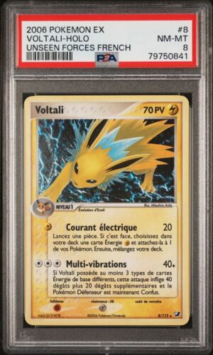  Voltali Holo PSA 8 Ex Forces Caches 8115 Bloc Ex Carte Pokemon Pca Fr 