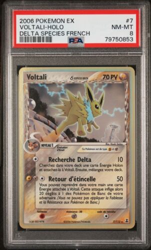  Voltali Holo PSA 8 Ex Espces Delta 7113 Bloc Ex Carte Pokemon Pca Fr 