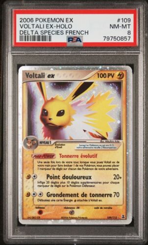  Banger  Voltali Ex PSA 8 Ex Espces Delta 109113 Bloc Ex Carte Pokemon 