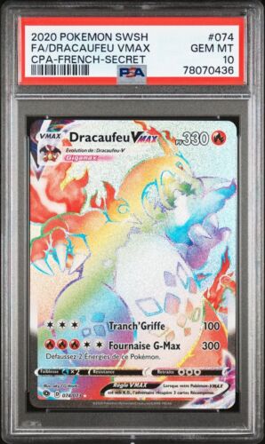  Dracaufeu Vmax Ghost PSA 10 Voie Du Maitre 074073 Carte Pokemon Pca Fr 