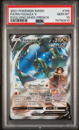  Rayquaza V Alternative PSA 10 Evolution Cleste 194203 Carte Pokemon Fr 