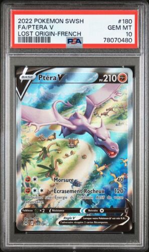  Ptera V Alternative PSA 10 Origines Perdues 180196 Carte Pokemon Fr Pca 