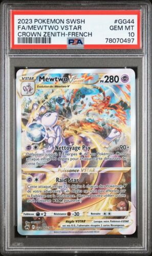  Mewtwo Vstar Alternative Psa 10 Zenith Suprme GG44GG70 Carte Pokemon 