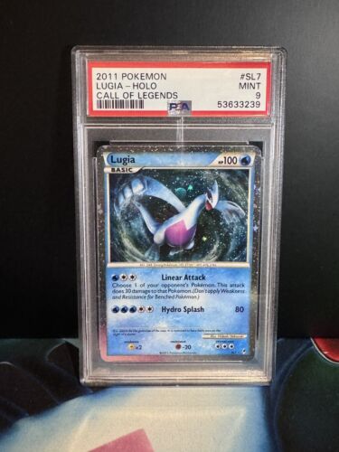 PSA 9 Lugia  Holo SL7 Pokemon Call of Legends 2011