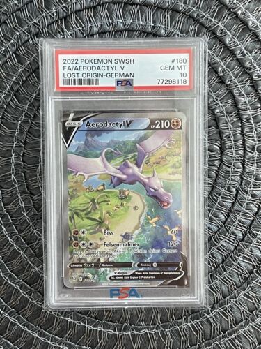 Pokemon Aerodactyl V Alternativ Artwork PSA 10