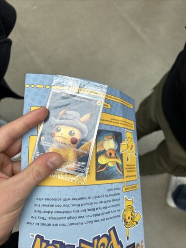 Pokemon Special Card Van Gogh Pikachu with Grey Felt Hat