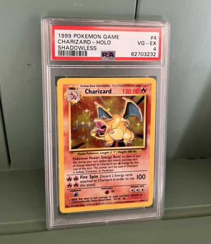 CHARIZARD  PSA 4  1999 POKEMON GAME  HOLO SHADOWLESS