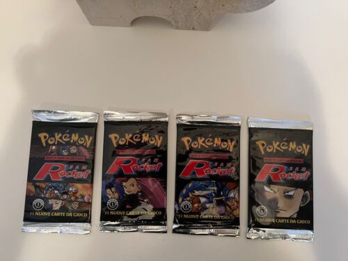 Pokemon Artset Team Rocket Booster Pack Ita Completo 1st Edition Prima Edizione 