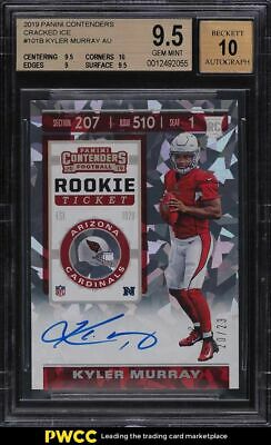 2019 Panini Contenders Cracked Ice Kyler Murray ROOKIE RC AUTO 23 101B BGS 95