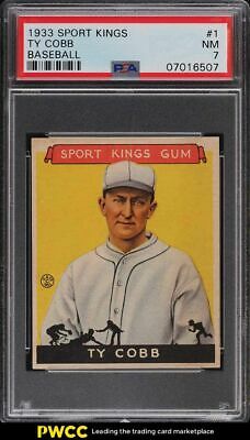 1933 Goudey Sport Kings Ty Cobb 1 PSA 7 NRMT