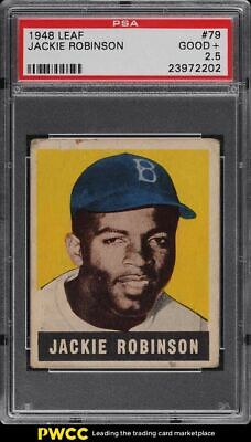 1948 Leaf Jackie Robinson ROOKIE RC 79 PSA 25 GD