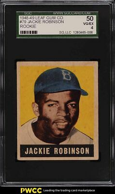 1948 Leaf Jackie Robinson ROOKIE RC 79 SGC 4 VGEX