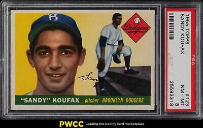 1955 Topps Sandy Koufax ROOKIE RC 123 PSA 8 NMMT